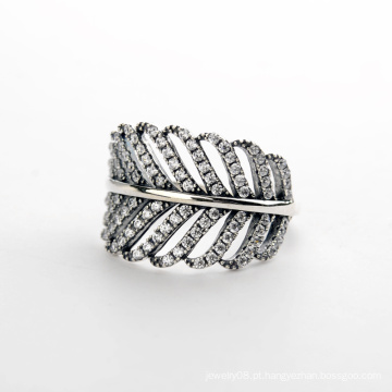 Produtos Brancos em Moda Anel de diamante de moda 2016 Anel de cristal de diamante de prata esterlina italiana 925